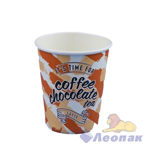 Стакан бумажный 180мл (50шт/30уп) Coffeе Time