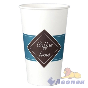 СТАКАН БУМАЖНЫЙ COFFEE TIME 400МЛ (50ШТ/20УП) / Л