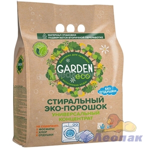 ЭКОЛОГИЧНЫЙ СТИР. ПОРОШОК GARDEN ECO COLOR ДЛЯ ЦВЕТ. ТКАНЕЙ (БЕЗ ОТДУШ.) 1400 Г (ФЛОУ-ПАК)25-024(10