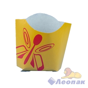 Упаковка  для картофеля  Фри  100-150гр Бабочки (50шт/1уп) ЭКО 7095/1551