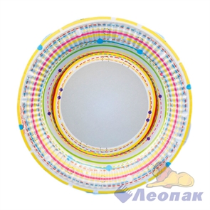 Тарелка картонная d=180мм  Орбита фантазии  (100шт/1уп) / ЭКО