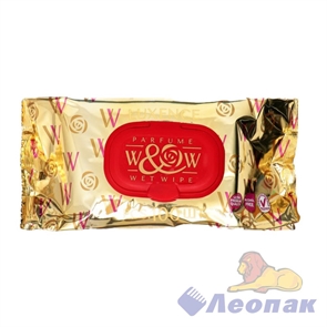 Влажные салфетки "W&W"  LUXENCE (GOLD)  (100шт/1уп/10уп), WWL-100