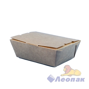 Контейнер бумажный BioBox  Lunch2Go 1000мл, 150х190х50, Крафт (320шт) 211945