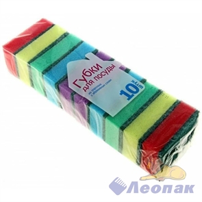 Губка GRIFON из поролона д/посуды (10шт/55уп) арт.910-010/К-037