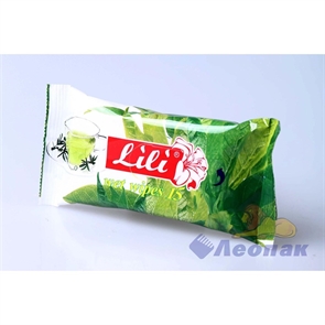 Салфетка влажная   Lili  с ароматом зеленого чая (15шт)