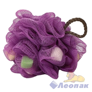 Мочалка д/тела "КАРНАВАЛ" 30гр цвет МИКС 5376383