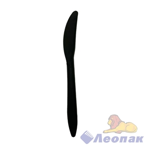 Нож столовый ПП ЧЕРНЫЙ Economy (50шт/20уп) 4057Ч