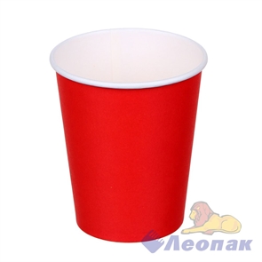 Стакан бумажный 250мл. Red (50шт/20уп) ИнтроПластик