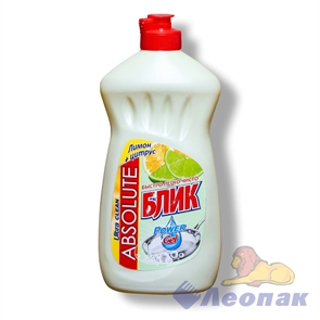 Absolute БЛИК Жидкое средство д/посуды 500мл Лимон (15) 928/4