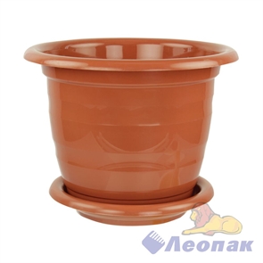 Горшок цв. "Виола" 1л (коричневый) (уп.20)