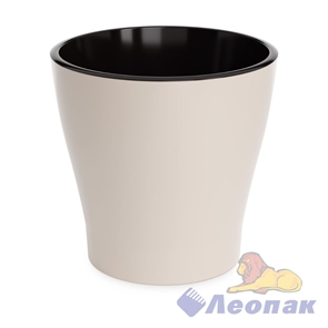 Горшок цв. "Лея" 2,2л двойной (бежевый) (уп.20) М7937