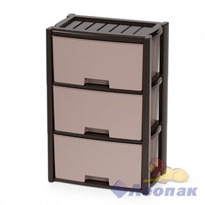 Комод "Колорит" 3-х секцион.(венге) 475х300х710 мм (уп.1)