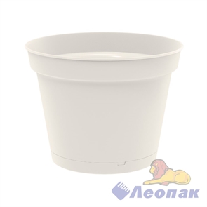 Горшок для цветов "Mint" D185мм, 2,3л с поддоном (светло-бежевый) Хомвер 16120
