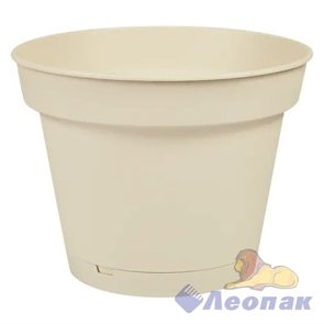 Горшок для цветов "Mint" D240мм, 5л с поддоном (светло-бежевый) Хомвер 16121