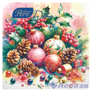 Салфетка GrandPero Deluxe 33х33 "Этюд" 3сл (20шт/12уп)