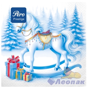 Салфетка Pero Prestige 33х33 "Лошадка" 3сл (20л/12уп)