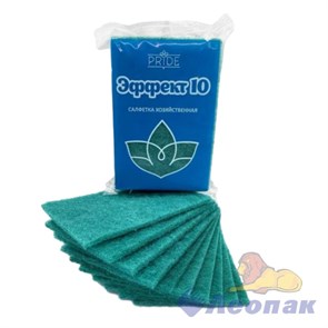 Салфетка 10шт абразивная "Эффект-10"(40уп) 130/90/08мм "Прайд"cx008