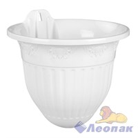 Кашпо настенное "Лозанна" 3л белый (уп.16)