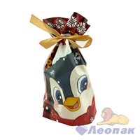 P141 Пакет ПНД с атласной лентой 15х23см (1уп/50шт/2500шт) НГ микс 3 дизайна