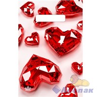 П-выр.ручка 20х30-30мкм "Алые сердца" (100/3000) ТИКО