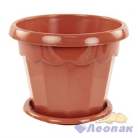 Горшок-кашпо Гармония 1,5л коричневый (30)