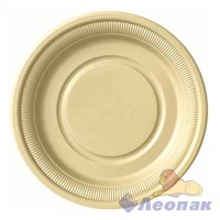 Тарелка d-180мм, КРЕМОВАЯ ,кукуруз.крахмал (10шт/400шт)Б02 370/23