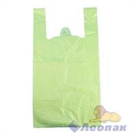 Пакет-майка 30х55см-15мкм зеленый XL (100/2000) П 0608/05