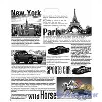 П-выр.ручка ламинир. 50х60-100мкм "Газета без лиц"  (25/300) Нео-Пак 0980/088