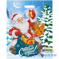 П-выр.ручка 41х51-80мкм Дед Мороз в лесу (25/500) Нео-пак