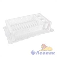 Сушилка для посуды  "Кружево" белый (уп.6)