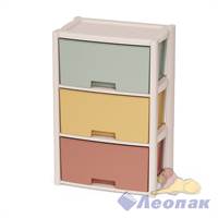 Комод "Колорит" цветной 3-х секцион. (уп.1)