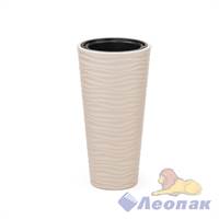 Кашпо "Оазис" 25л (со вставкой 5л)(св.бежевый)