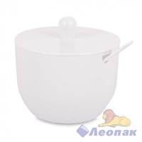 Сахарница "Джелли"040л(с ложкой)(белый)