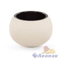 Кашпо "Жемчужина" 4л  (бежевый) (уп.4) М8721