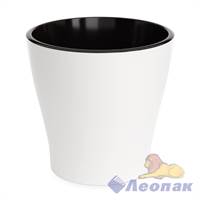 Горшок цв. "Лея" 10л двойной (белый) (уп.8)