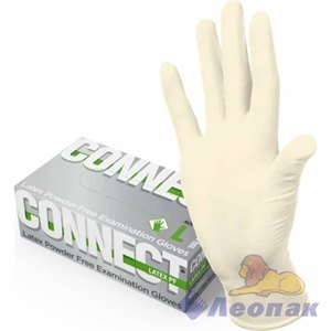 Перчатки латексные L (100шт/10уп) CONNECT