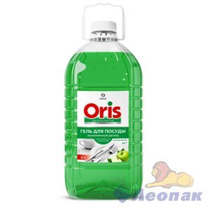 Средство для мытья посуды ORIS зелёное яблоко ПЭТ (канистра 5л)