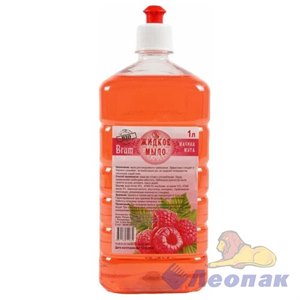 БРЮМ Жидкое мыло Малина и Мята 1л пуш-пул (16шт)