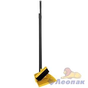 Комплект Ленивка щетка с совком "Good" (15) (ярко-желтый) Хомвер 32006