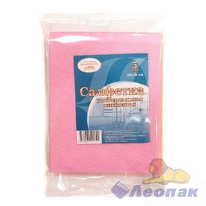 Салфетка вискозная 30*38см 5шт (100уп) МАРИНУС Ф