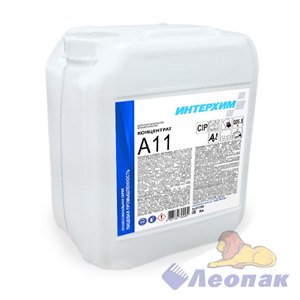 ИНТЕРХИМ Концентрат A11, 5л. Щелочное низкопенное моющее средство