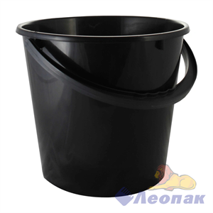 Ведро 10л хозяйственное ЧЕРНОЕ с мерной шкалой Ф