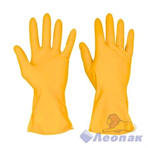 Перчатки хоз. латексные Офис Клин Стандарт ХL (12/240) с х/б напыление