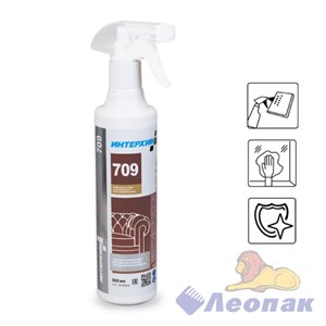 ИНТЕРХИМ 709, 0,5л+спрей. Средство для ухода за натуральной и искуственной кожей