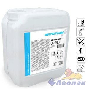 ИНТЕРХИМ Концентрат U-Gel, 5л. Гель-концентрат универсального средства очистки