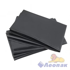 Мешок мусорный ПВД в пластах 240л/40мкм (50шт/4уп) черный 10001250040