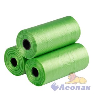 Пакеты для уборки за собаками, 60 шт. (3 ролика по 20 мешков)/20/300