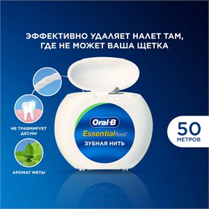 {{productViewItem.photos[photoViewList.activeNavIndex].Alt || productViewItem.photos[photoViewList.activeNavIndex].Description || 'Зубная нить Oral-B Essential Floss вощеная, Мята, 50 м.'}}
