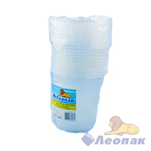 Набор "Контейнер КРУГЛЫЙ 500 мл с крышкой" (12шт/30уп.) "Леопак" 4607804784660"