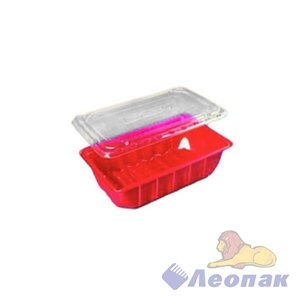 Контейнер ИП-2500 ДНО, красный, ПВХ, 275*177*85мм  (140шт/кор)